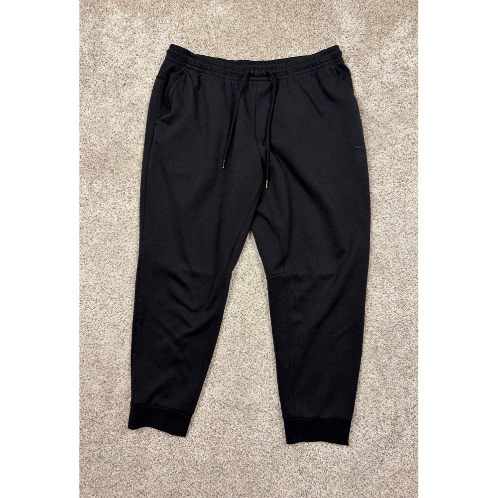 Nike Dri-FIT Mens Joggers Black Training Sweatpants XL Tapered Activewear